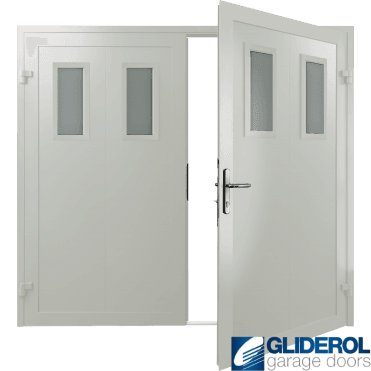 WHITE (RAL9016) Insulated Bradford Side Hinged Garage Door
