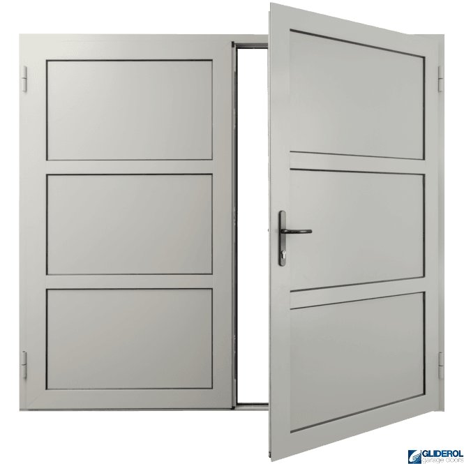 Gliderol WHITE (RAL9016) Insulated Coleshill Side Hinged Garage Door