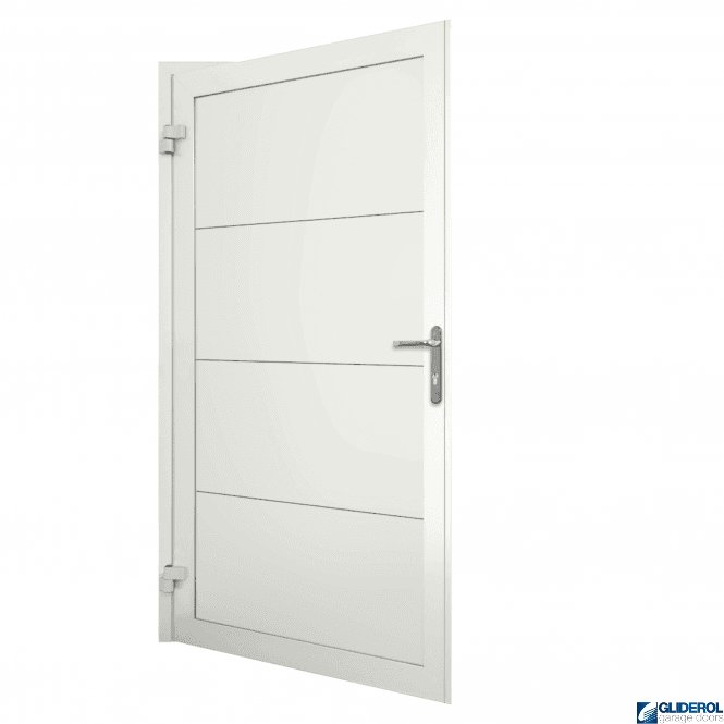 Gliderol WHITE (RAL9016) Insulated Horizontal Wide Rib Personnel Door