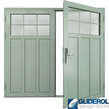 WHITE (RAL9016) Insulated Kingsbury Side Hinged Garage Door