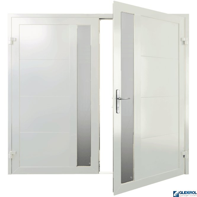 Gliderol WHITE (RAL9016) Insulated Whitacre Side Hinged Garage Door