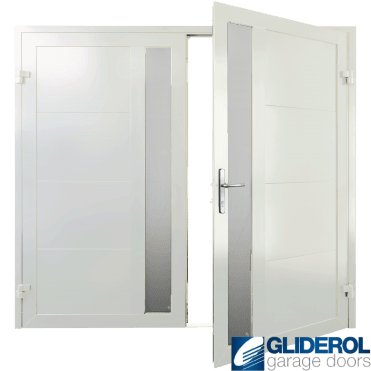 WHITE (RAL9016) Insulated Whitacre Side Hinged Garage Door