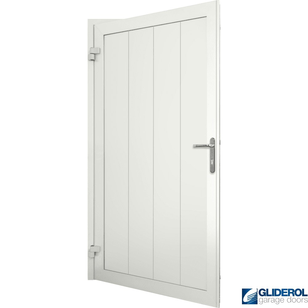Door Rib Gliderol WHITE (RAL9016) Premium Non-Insulated Vertical Medium Rib ...