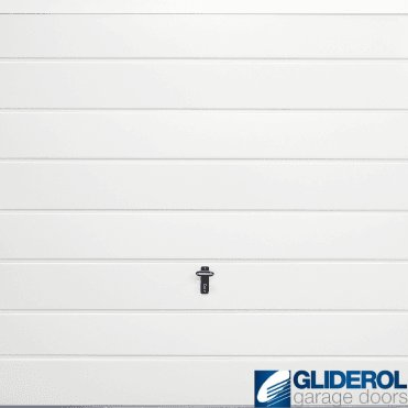 WHITE (RAL9016) Up & Over Horizontal Medium Rib