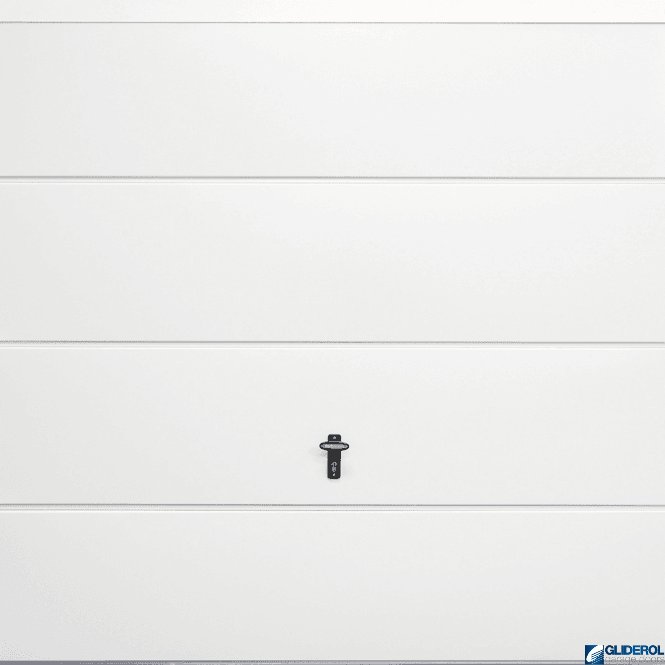 Gliderol WHITE (RAL9016) Up & Over Horizontal Wide Rib