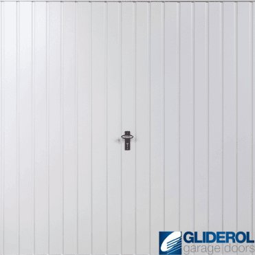 WHITE (RAL9016) Up & Over Vertical Standard Rib