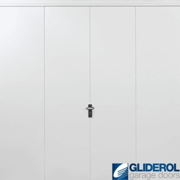 WHITE (RAL9016) Up & Over Vertical Wide Rib