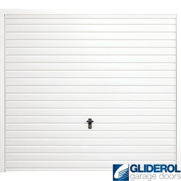 White S-Rib Horizontal canopy Up and Over door (2420 x 2040 inc frame) 'Sold as Seconds' 