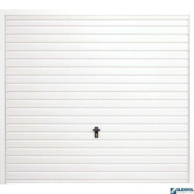 Gliderol White S-Rib Horizontal canopy Up and Over door (7' x 6'6