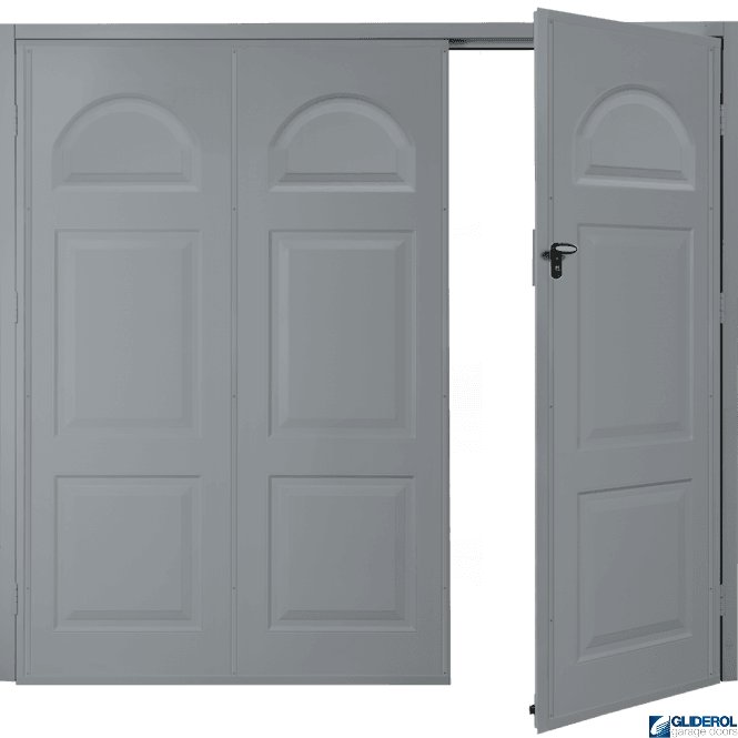 Gliderol WINDOW GREY (RAL7040) Budget Dylan Side Hinged Garage Door