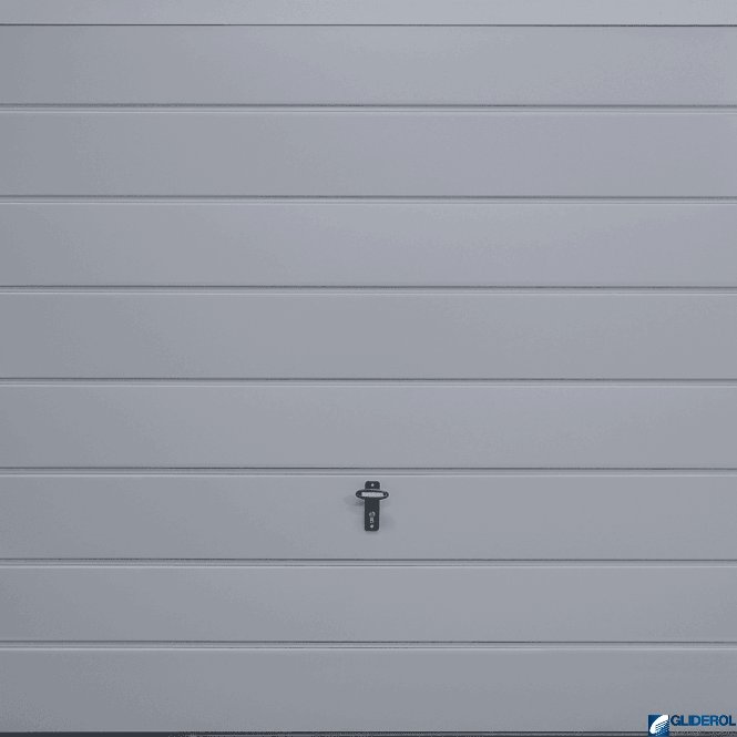 Gliderol WINDOW-GREY (RAL7040) Up & Over Horizontal Medium Rib