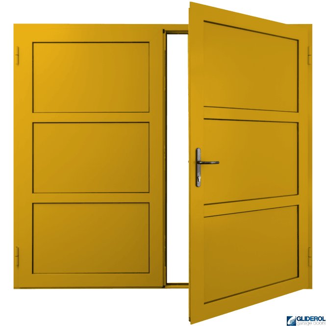 Gliderol YELLOW (RAL1023) Insulated Coleshill Side Hinged Garage Door
