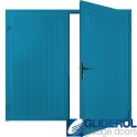 LIGHT BLUE (RAL5012) Alton Premium non-insulated Side Hinged Garage Door
