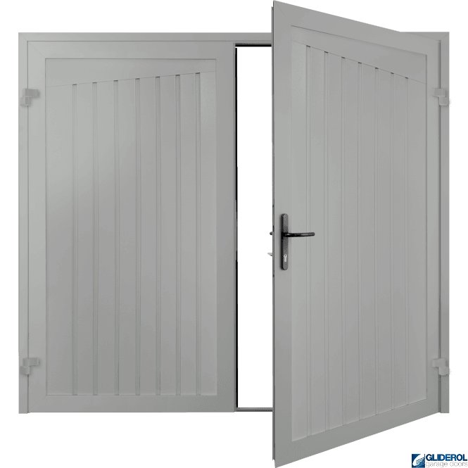 LIGHT GREY (RAL7035) Alton Premium non-insulated Side Hinged Garage Door