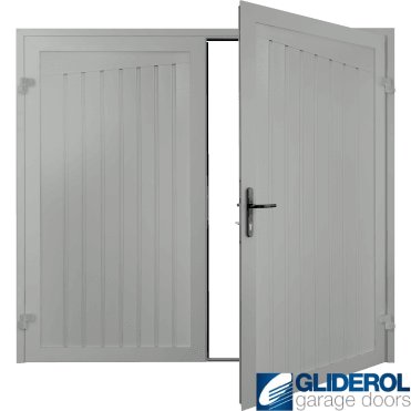 LIGHT GREY (RAL7035) Alton Premium non-insulated Side Hinged Garage Door