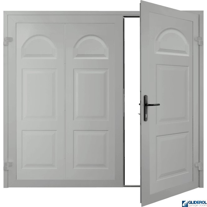 LIGHT GREY (RAL7035) Dylan Premium non-insulated Side Hinged Garage Door