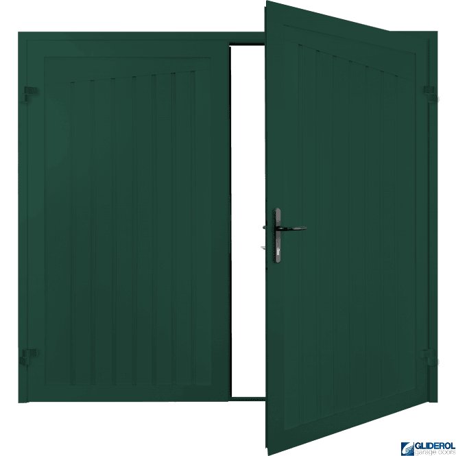 MOSS GREEN (RAL6005) Alton Premium non-insulated Side Hinged Garage Door