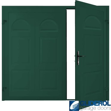 MOSS GREEN (RAL6005) Dylan Premium non-insulated Side Hinged Garage Door