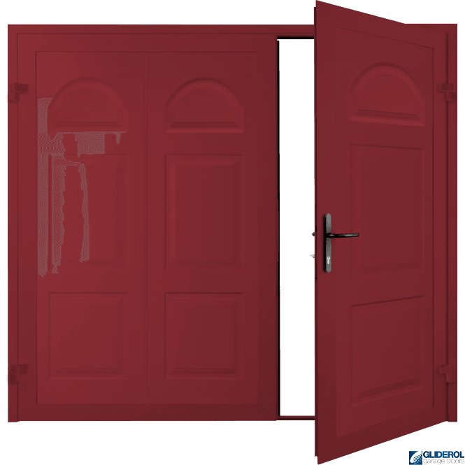 RUBY RED (RAL3003) Dylan Premium non-insulated Side Hinged Garage Door