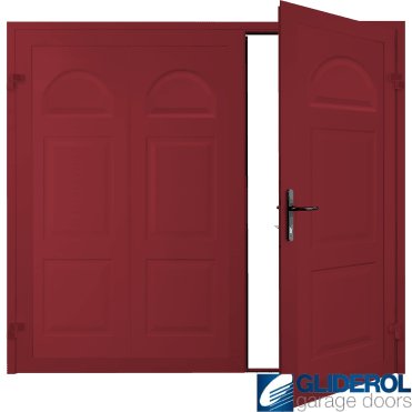 RUBY RED (RAL3003) Dylan Premium non-insulated Side Hinged Garage Door