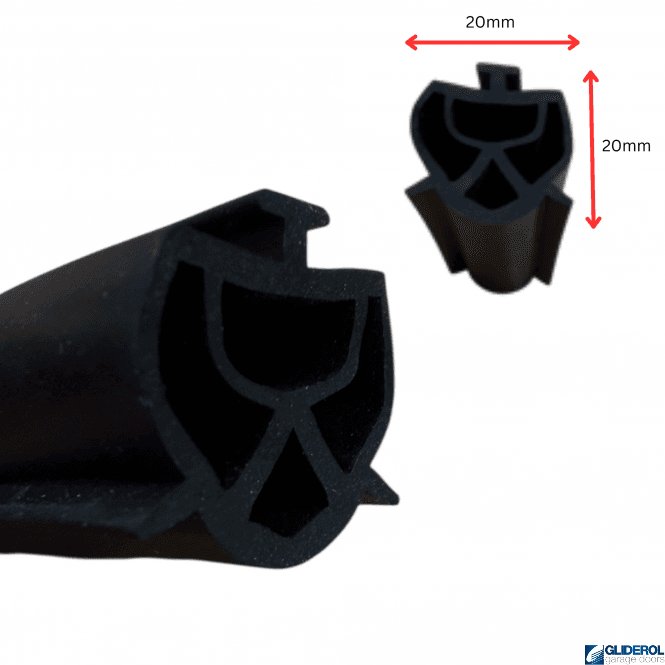 Safety Edge Rubber weather seal for 55mm compact door