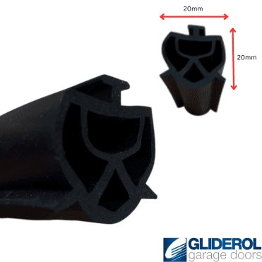 Safety Edge Rubber weather seal for 55mm compact door