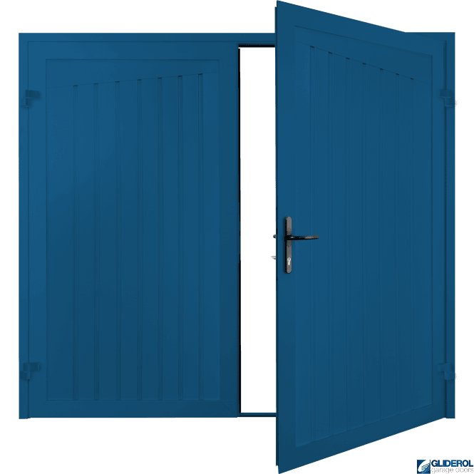 SIGNAL BLUE (RAL5005) Alton Premium non-insulated Side Hinged Garage Door