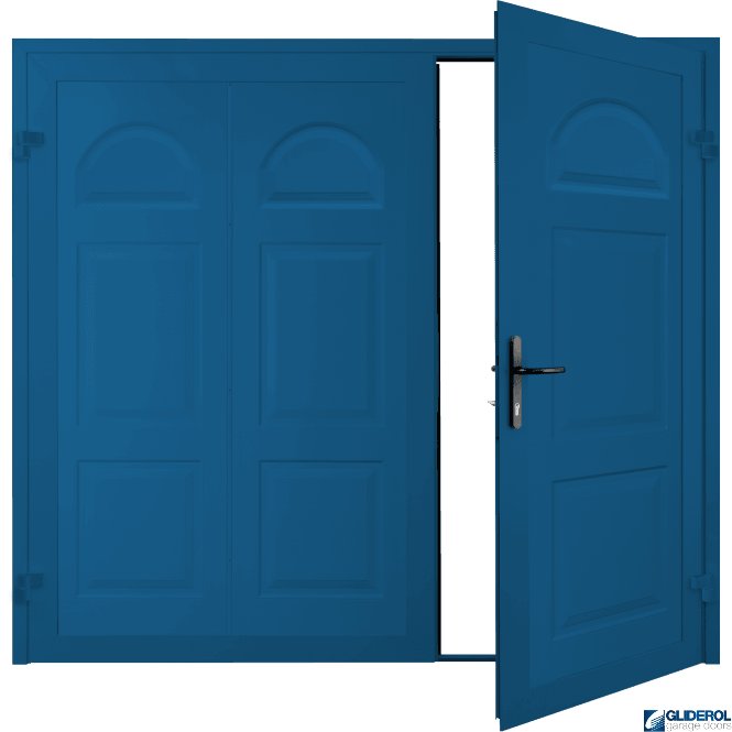 SIGNAL BLUE (RAL5005) Dylan Premium non-insulated Side Hinged Garage Door