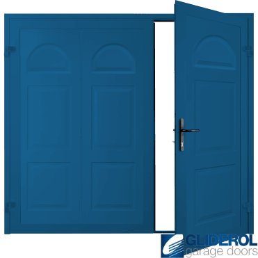 SIGNAL BLUE (RAL5005) Dylan Premium non-insulated Side Hinged Garage Door