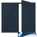 STEEL BLUE (RAL5011) Alton Premium non-insulated Side Hinged Garage Door